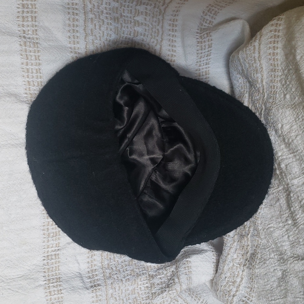 Black Wool Cap One Size - Picture 6 of 10